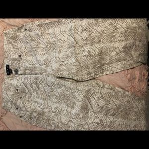 Snakeskin jeans